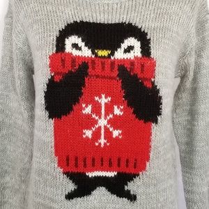 Rewind Sweaters - Rewind Owl Knit Long Sleeve Grey Sweater Rewind Sweaters - Rewind Owl Knit Long Sleeve Grey Sweater